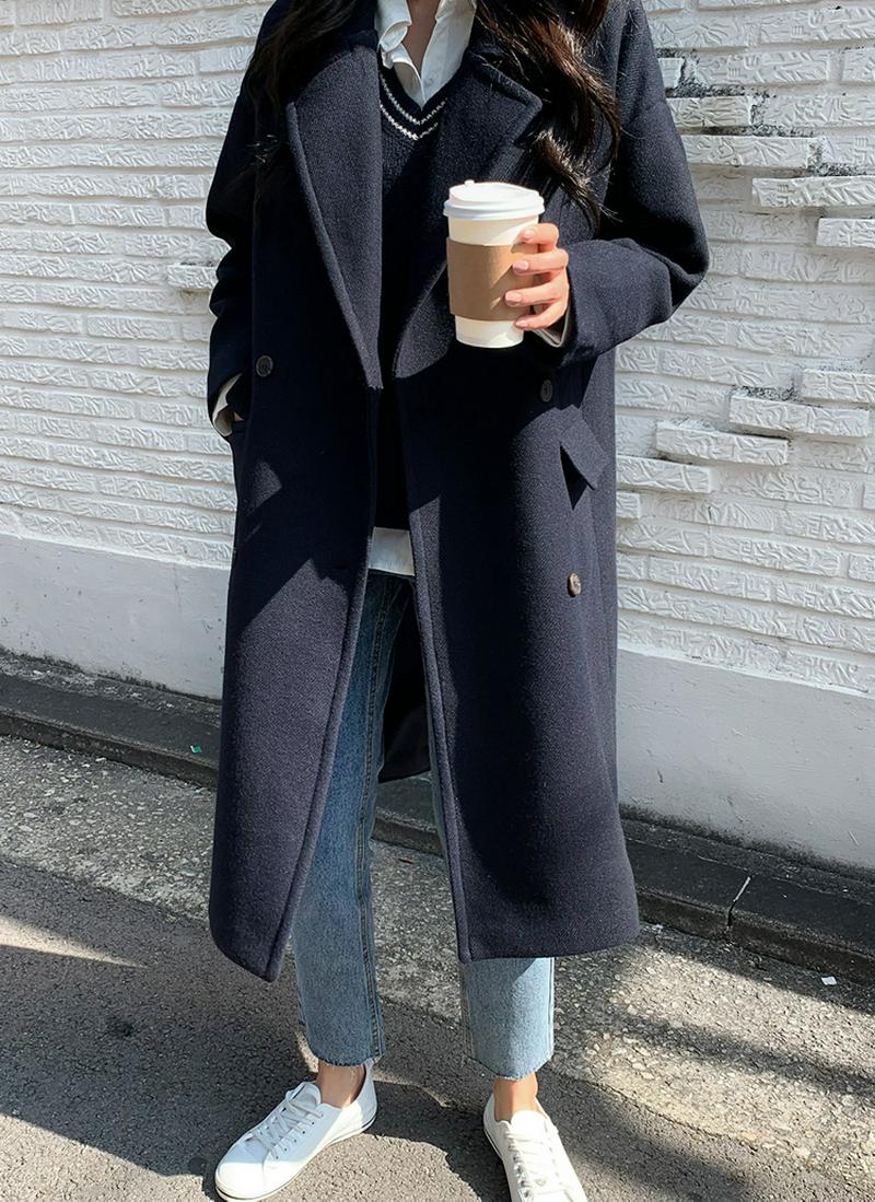 ウールミックスコート