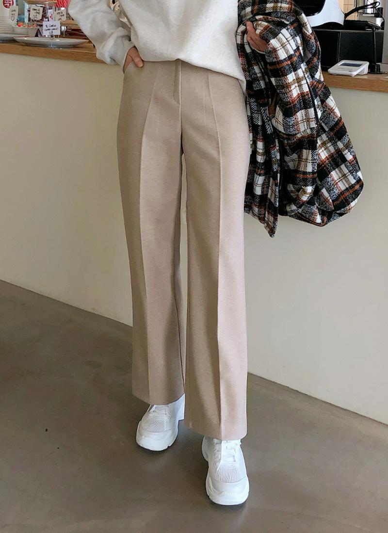 バックゴム裏起毛スラックス