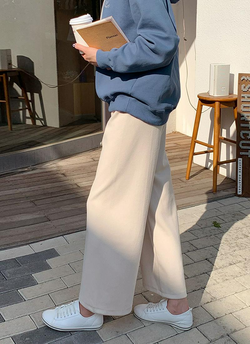 ワイドリブパンツ