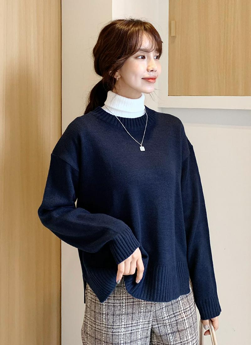 スリットラウンドニット・全6色