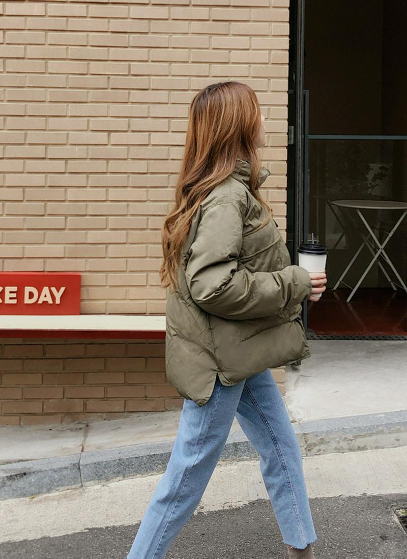 アンバランスヘム中綿ジャケット