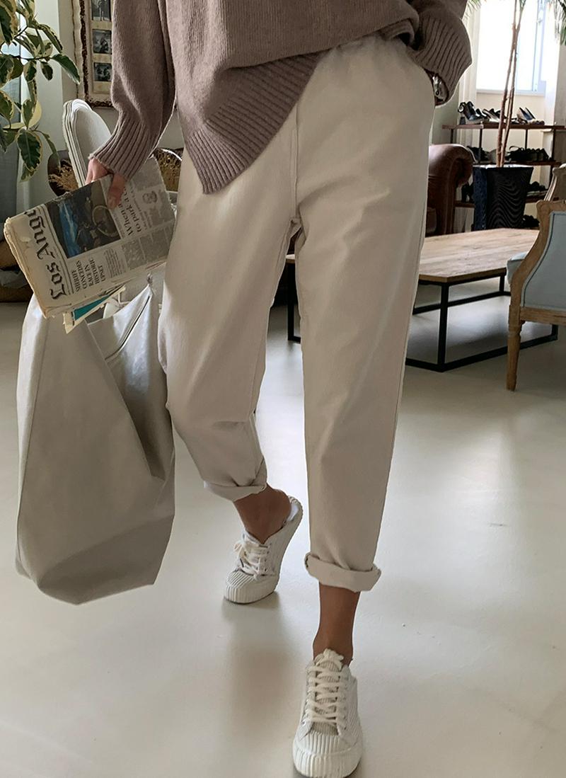 ウエストゴムコーデュロイパンツ