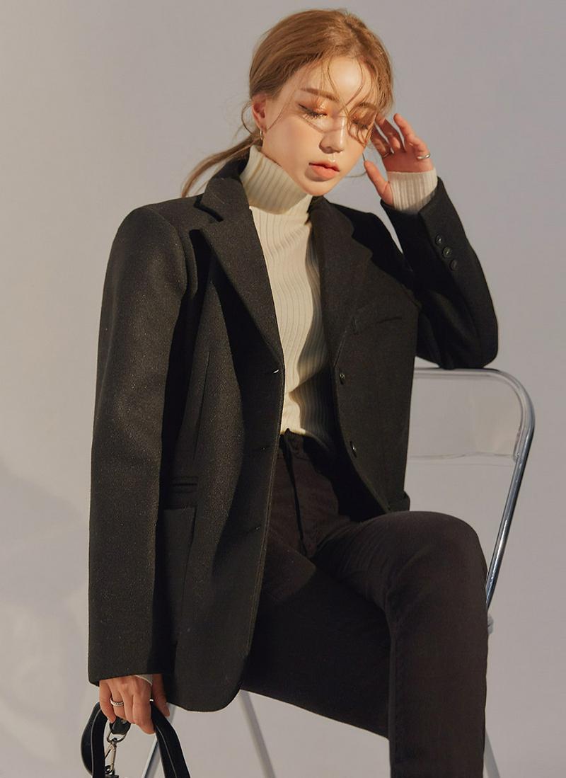 ウール混ボカシジャケット