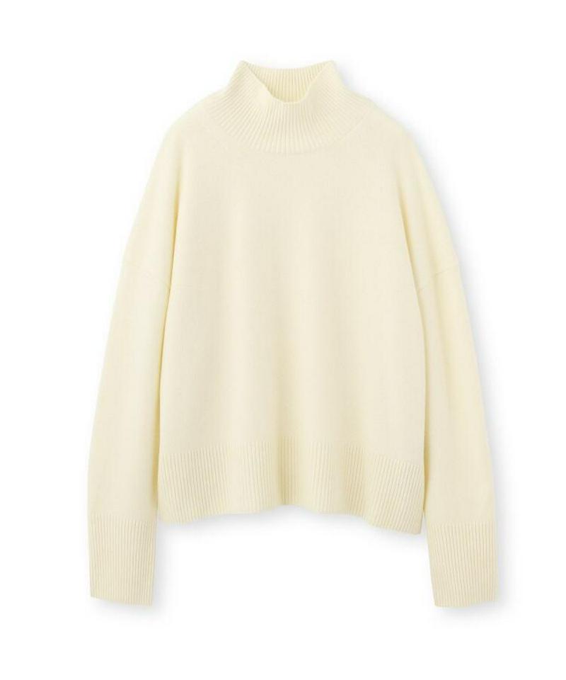 イタリアンウールハイネックニット