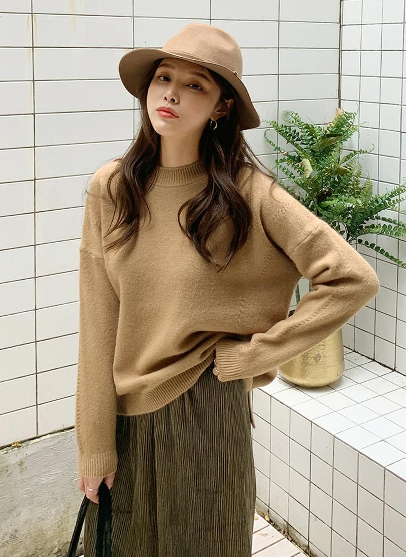 スリットヘムルーズニット・全3色