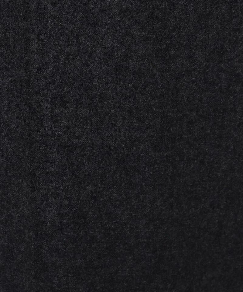 ウール混フラノセミワイドパンツ