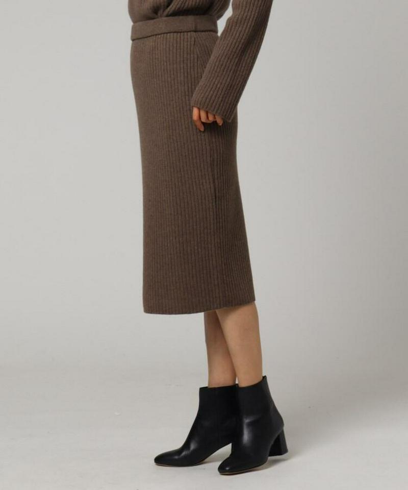 ウールリブタイトニットスカート