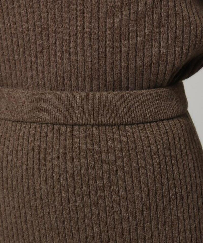 ウールリブタイトニットスカート