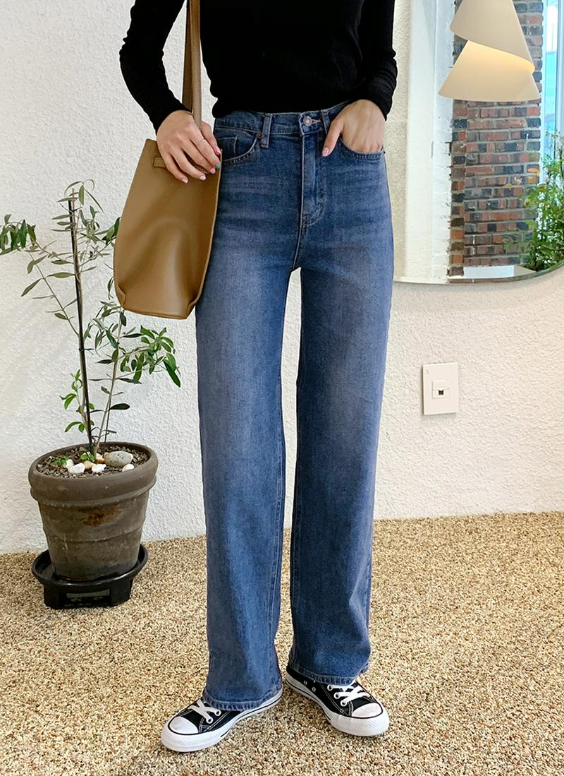 ロングデニムパンツ・全2色