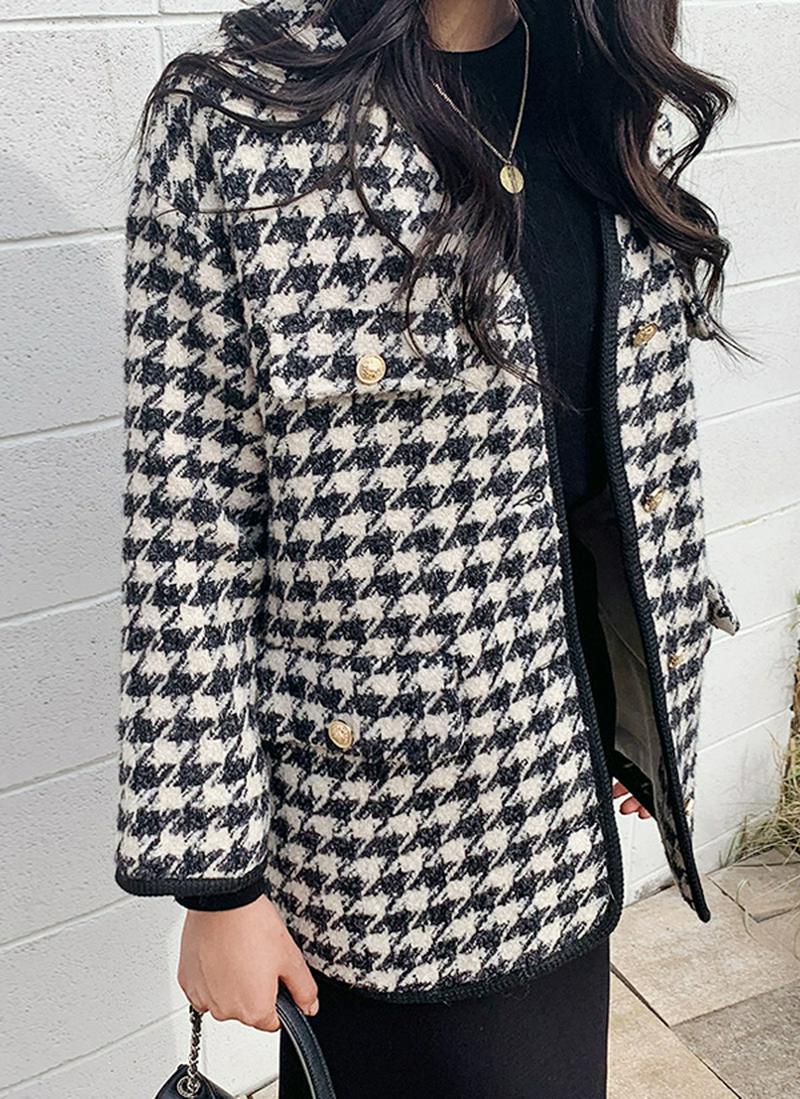 千鳥柄ツイードジャケット