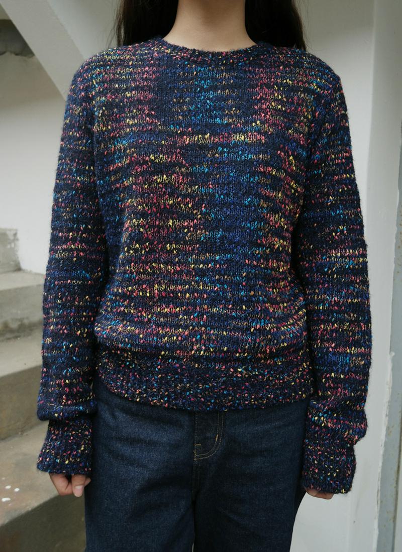 カラーミックスニット