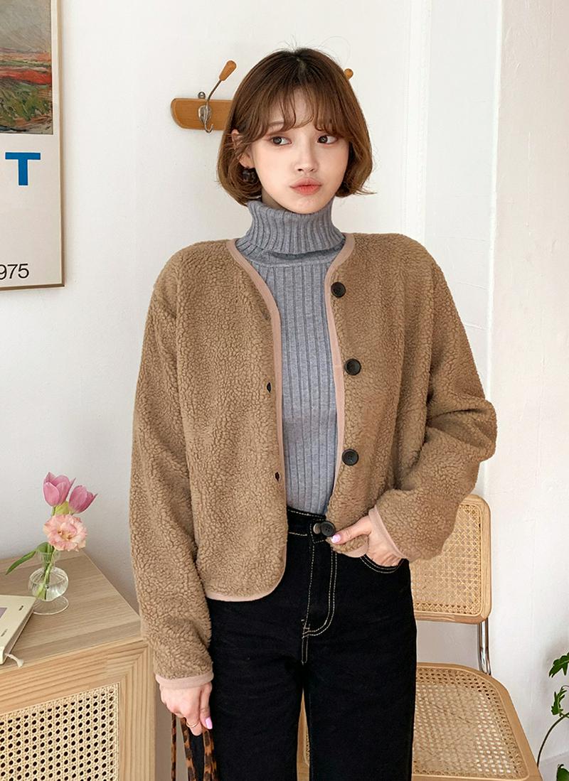 ボアノーカラージャケット・全4色