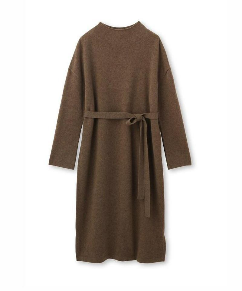 ハイゲージボトルネックニットワンピース