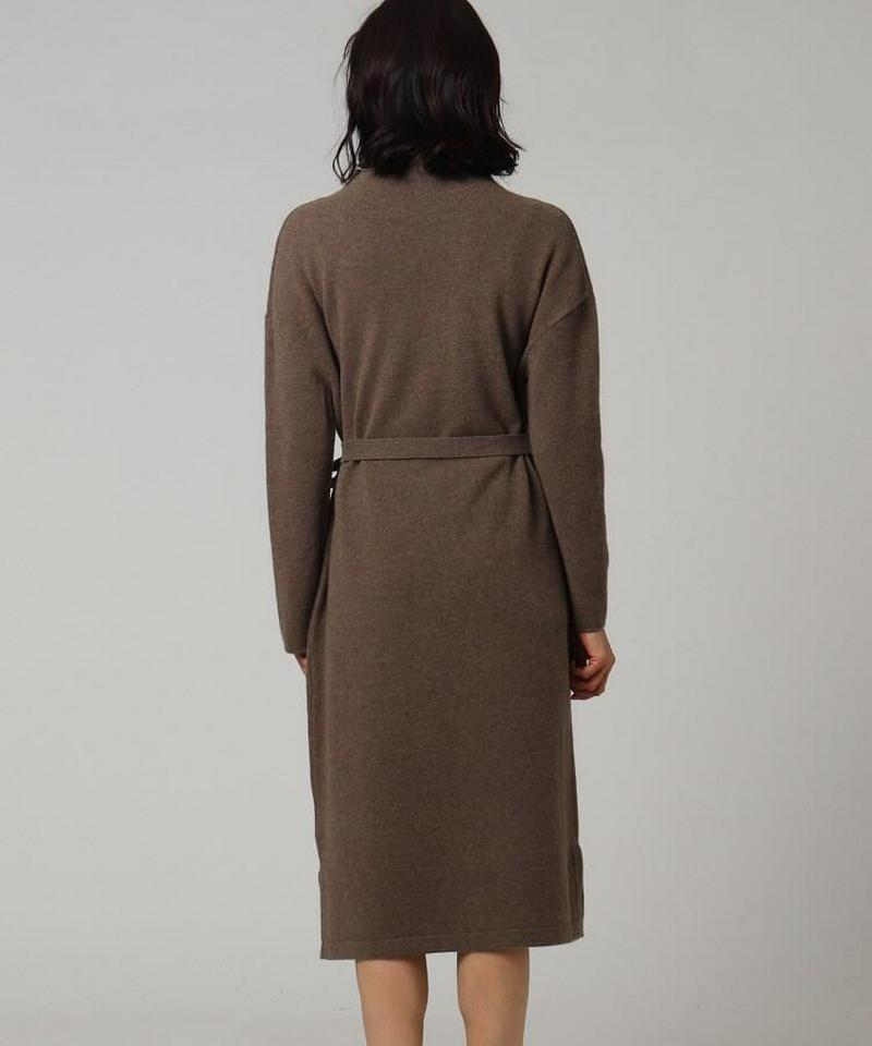 ハイゲージボトルネックニットワンピース