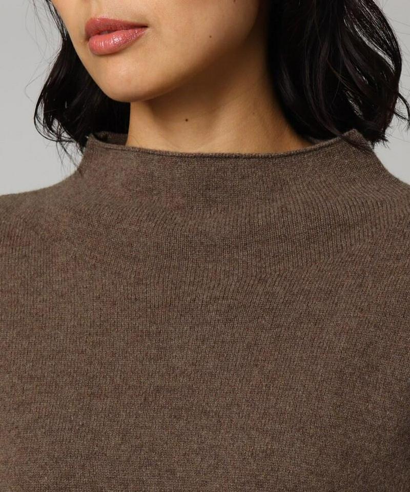 ハイゲージボトルネックニットワンピース