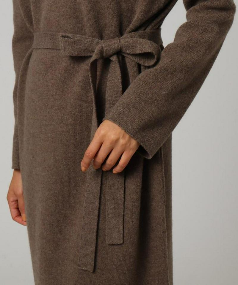 ハイゲージボトルネックニットワンピース