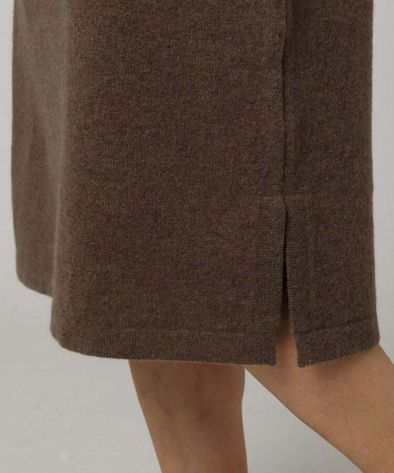 ハイゲージボトルネックニットワンピース