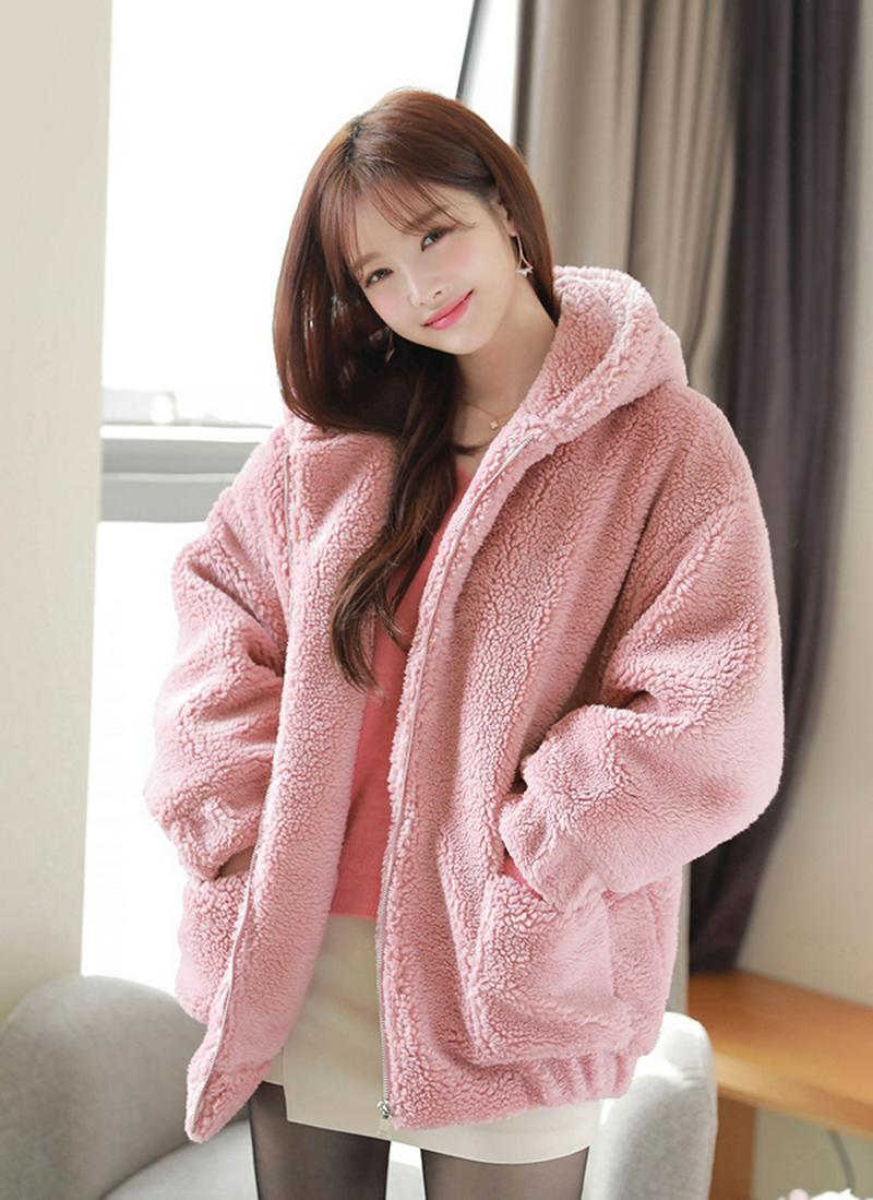 ポケットフェイクファージャケット