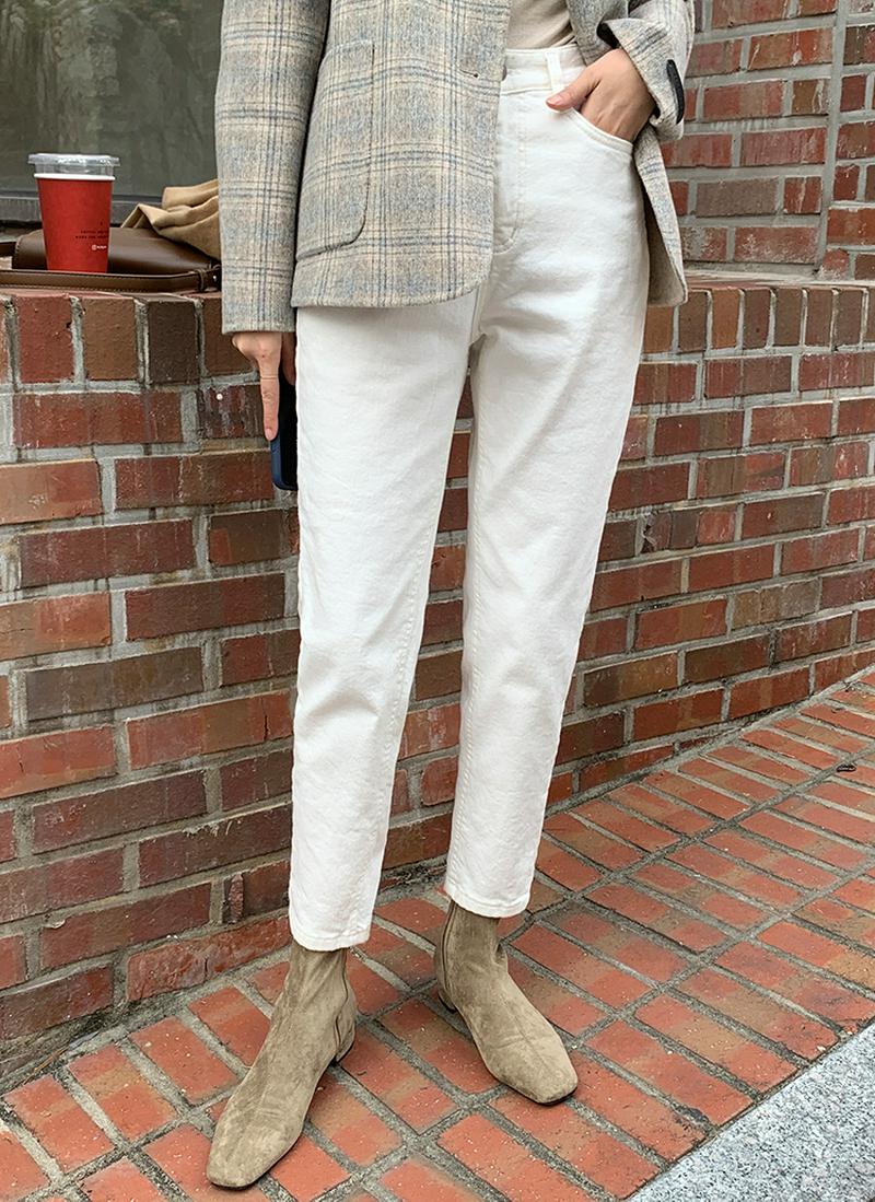ストレートフィット裏起毛パンツ