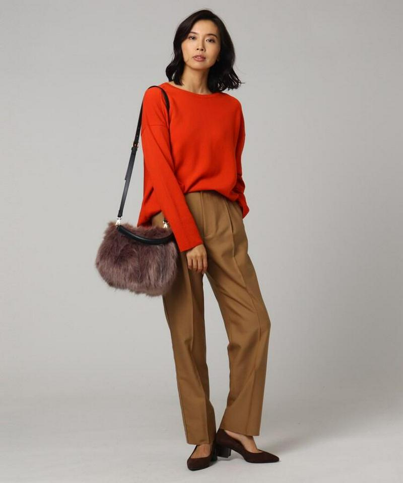 センタープレステーパードパンツ