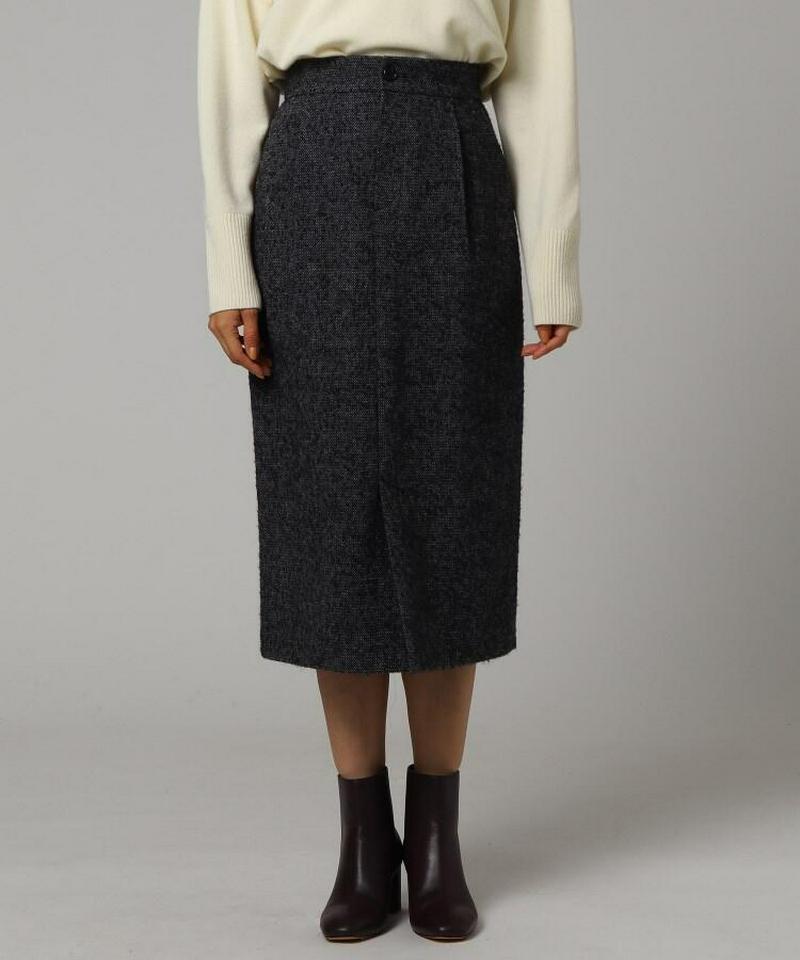 ループへリンボン前スリットスカート