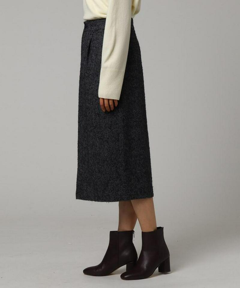 ループへリンボン前スリットスカート