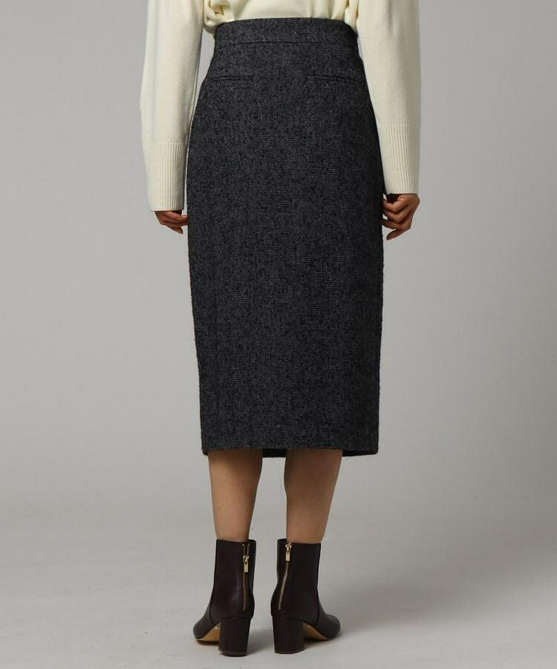 ループへリンボン前スリットスカート