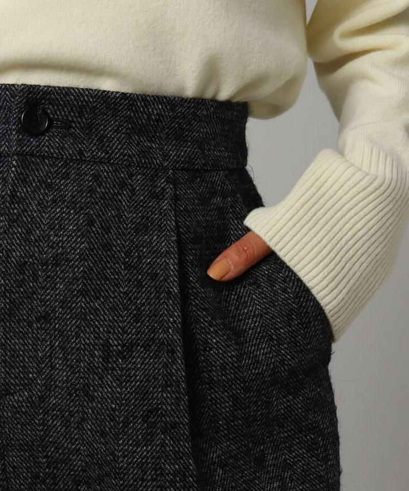 ループへリンボン前スリットスカート