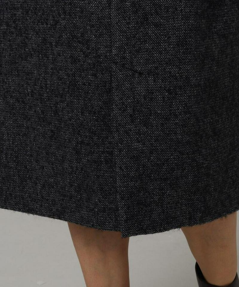 ループへリンボン前スリットスカート