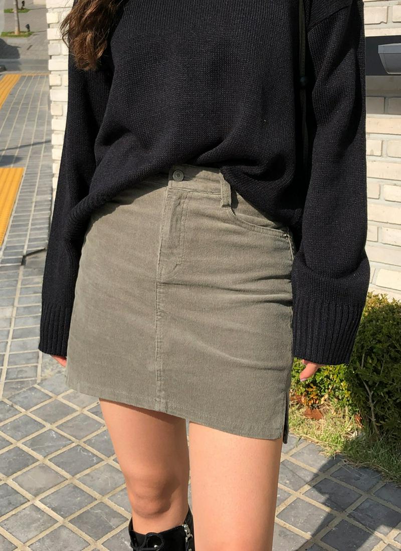 コーデュロイスカートパンツ
