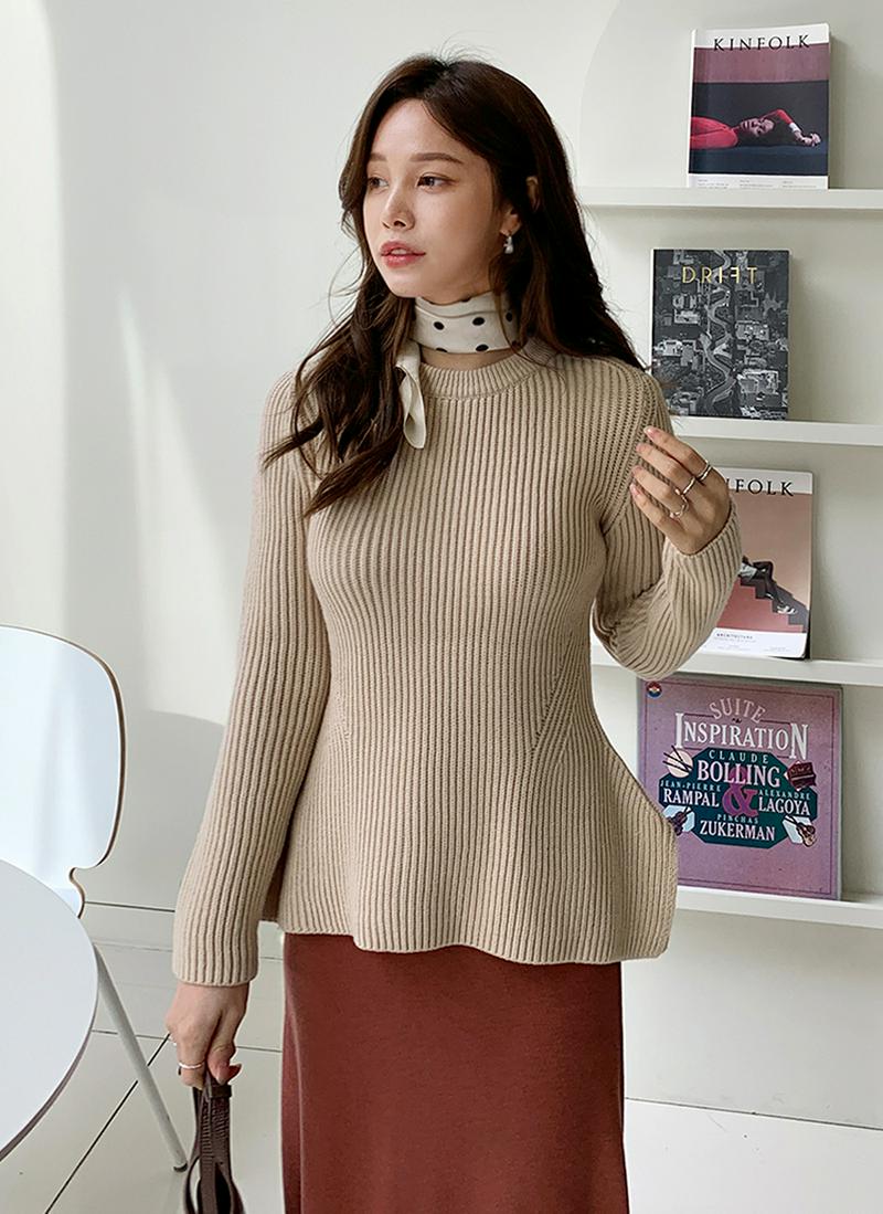 サイドスリットニット・全3色