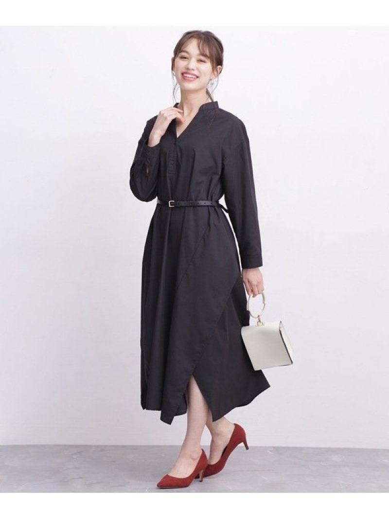 WEB限定/ボリュームシルエットロングシャツワンピース