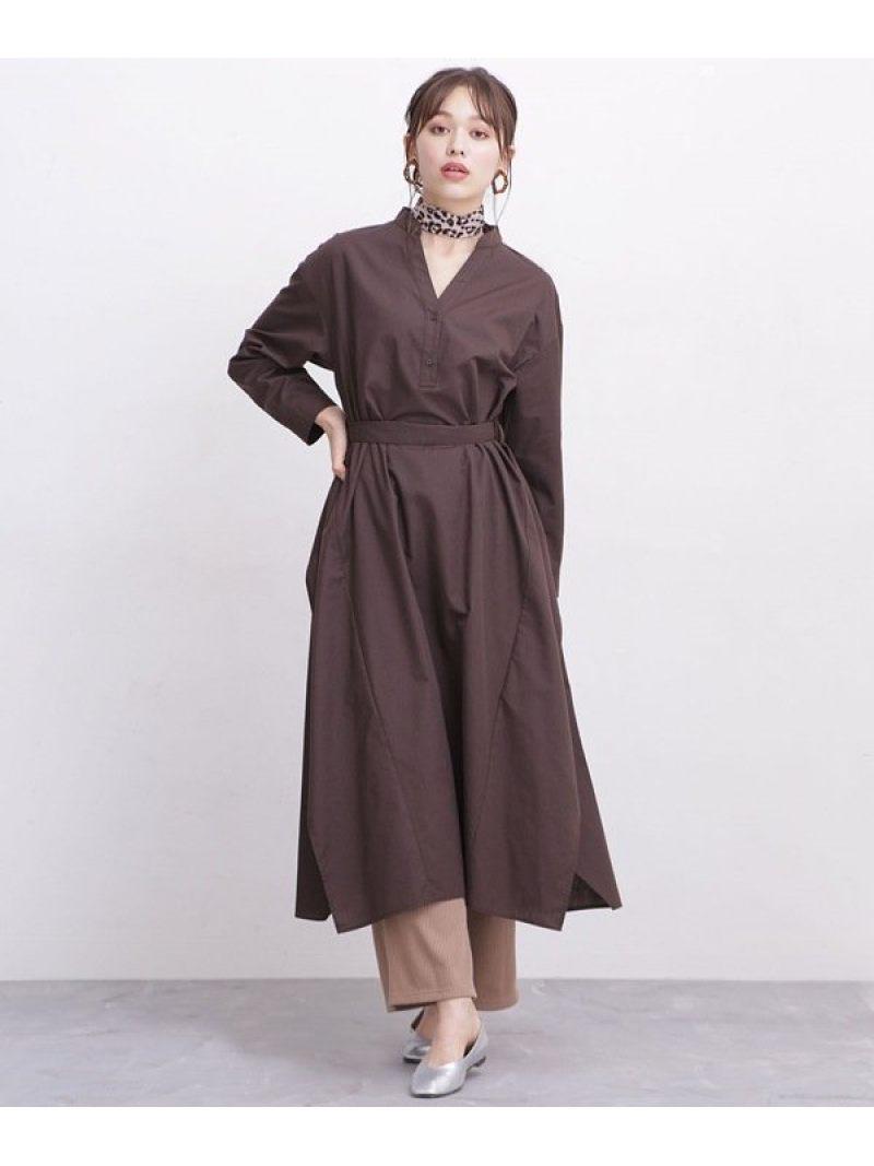 WEB限定/ボリュームシルエットロングシャツワンピース
