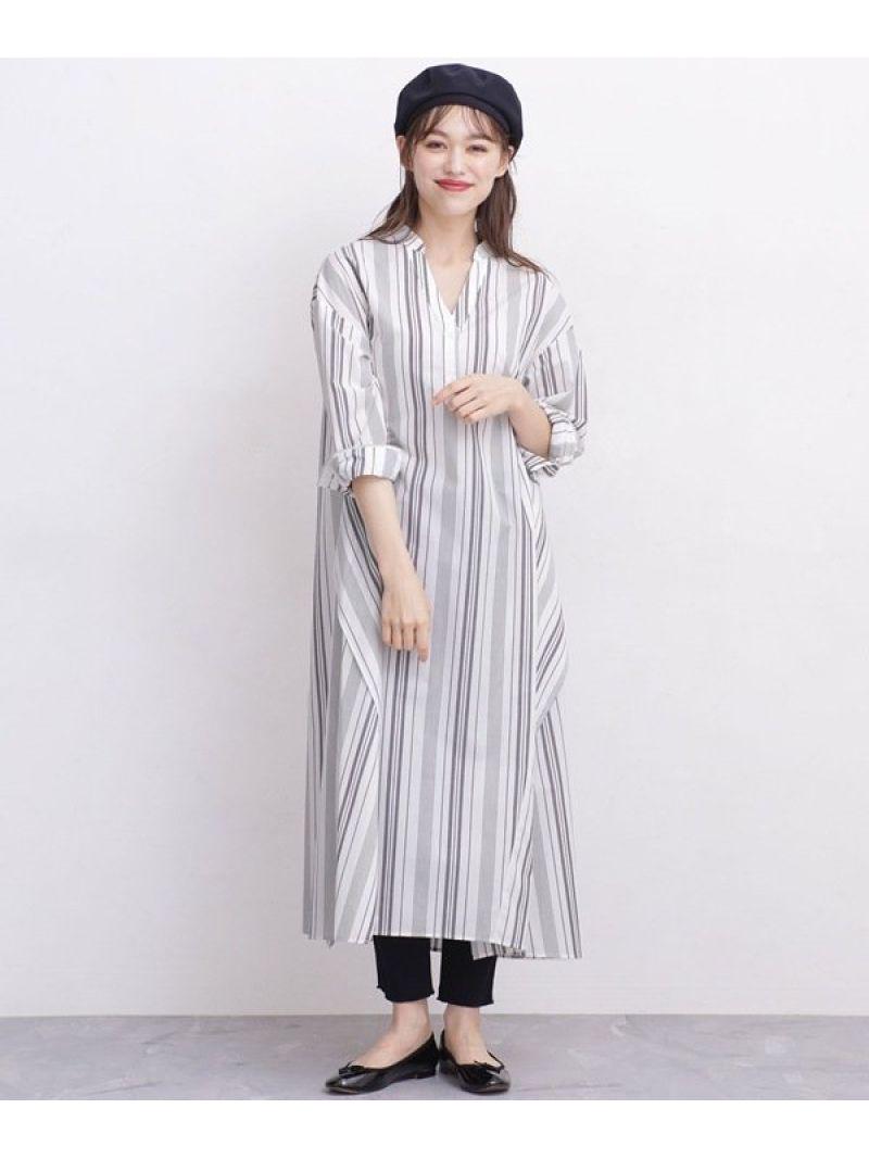 WEB限定/ボリュームシルエットロングシャツワンピース