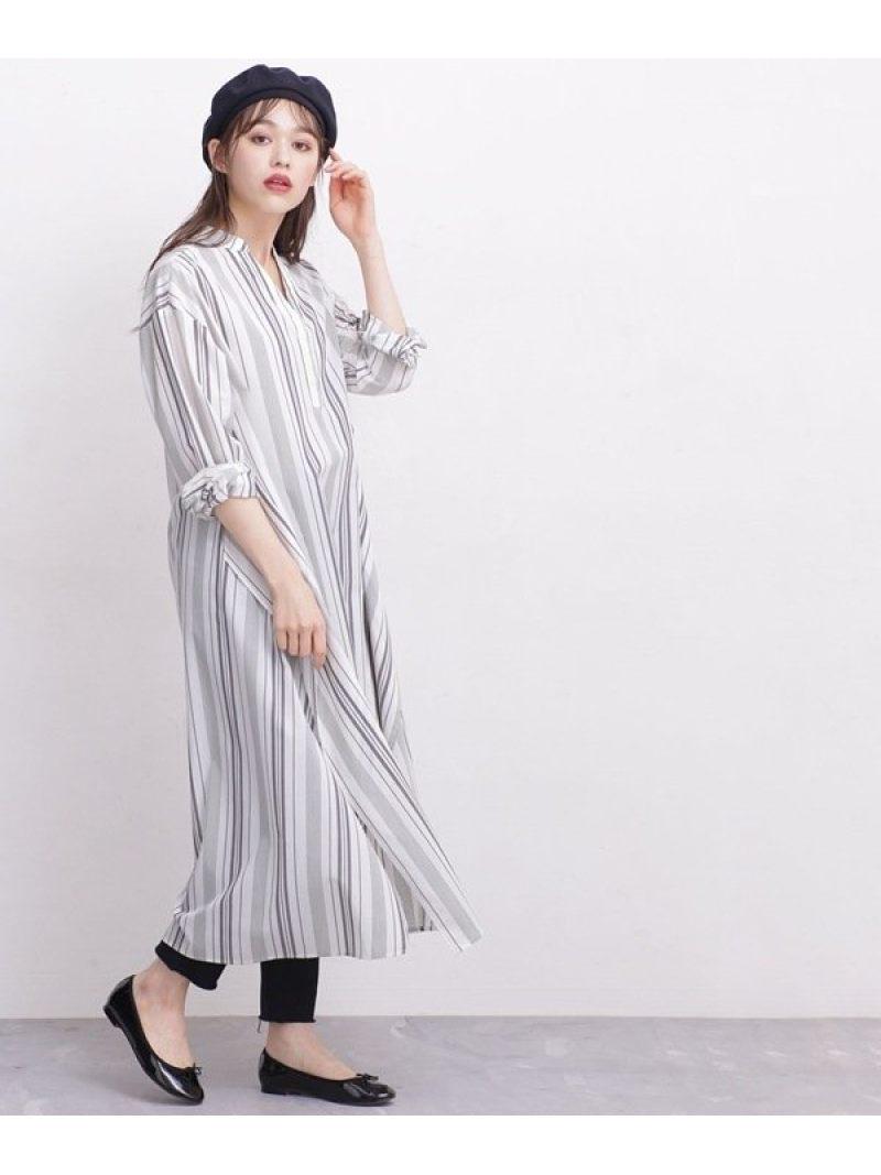 WEB限定/ボリュームシルエットロングシャツワンピース