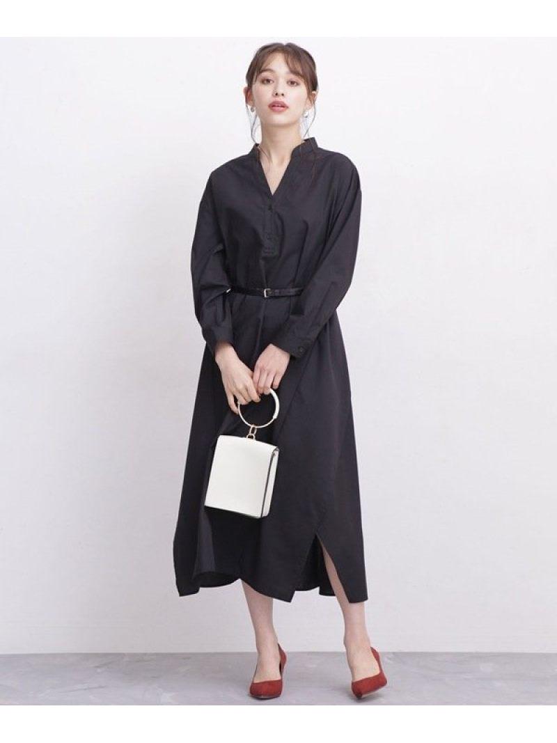 WEB限定/ボリュームシルエットロングシャツワンピース