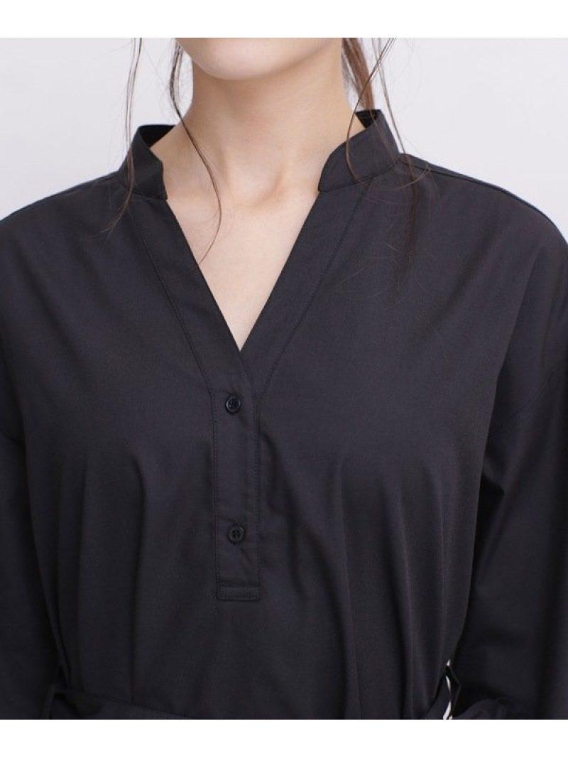 WEB限定/ボリュームシルエットロングシャツワンピース