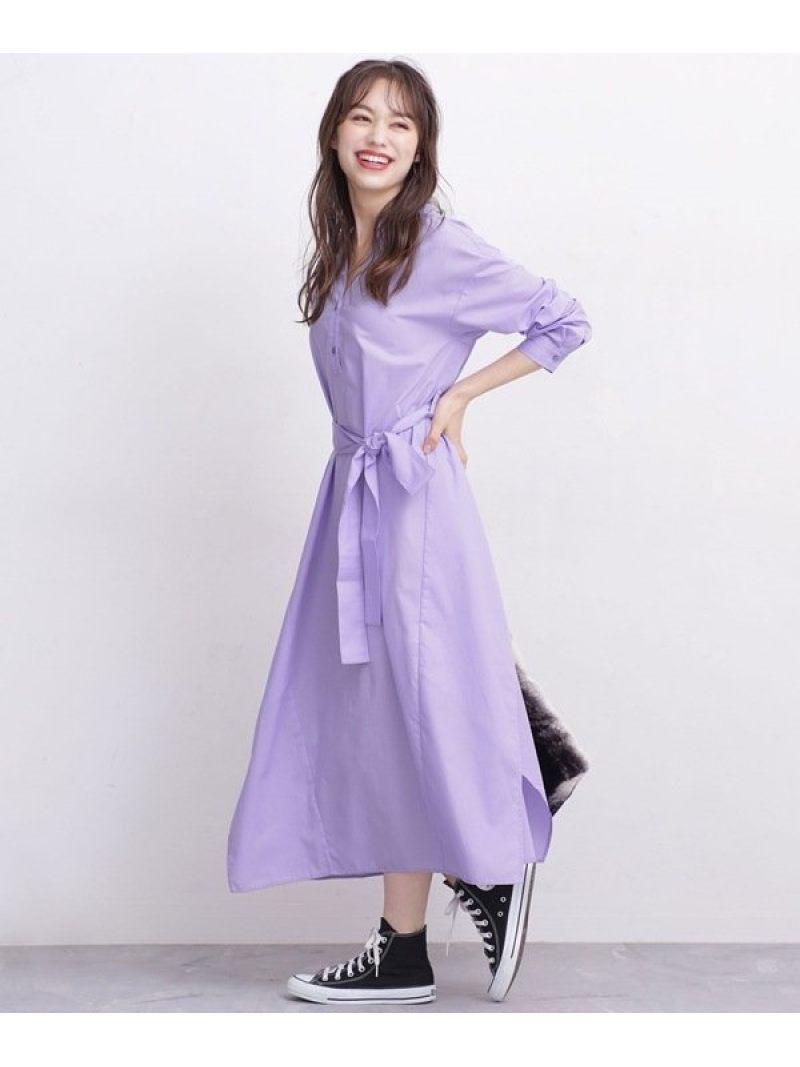 WEB限定/ボリュームシルエットロングシャツワンピース