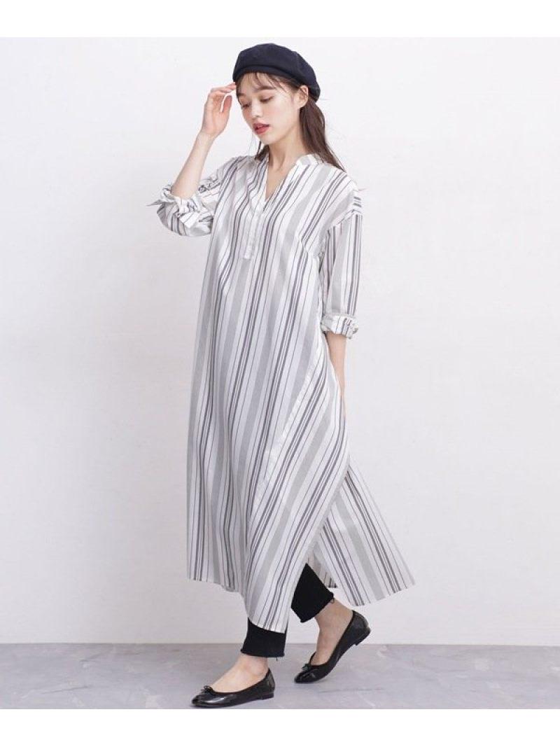 WEB限定/ボリュームシルエットロングシャツワンピース