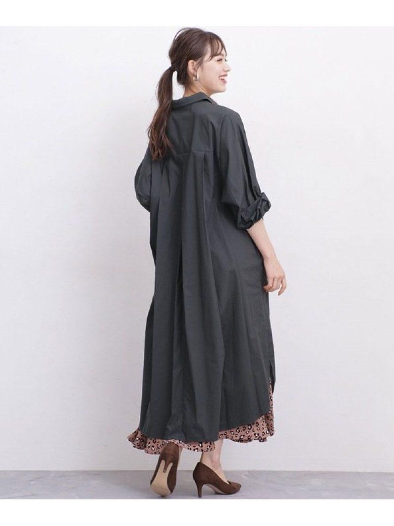 WEB限定/ボリュームシルエットシャツワンピース