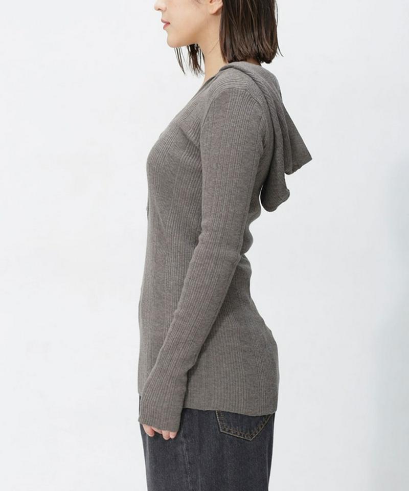 Rib Hooded Knit（R JUBILEE）