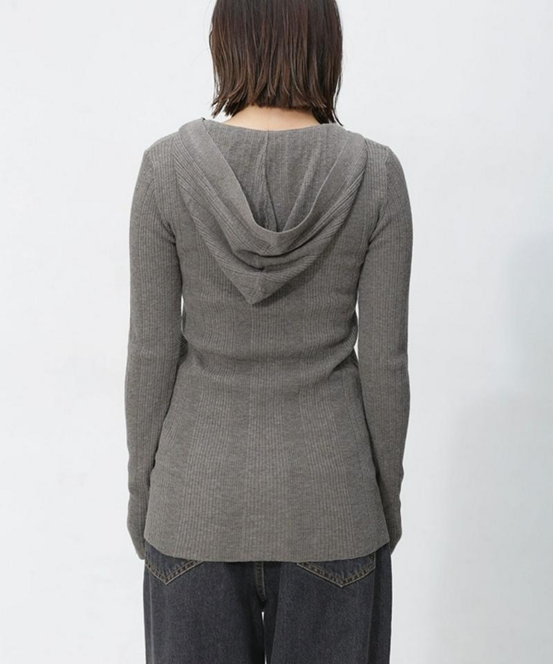 Rib Hooded Knit（R JUBILEE）
