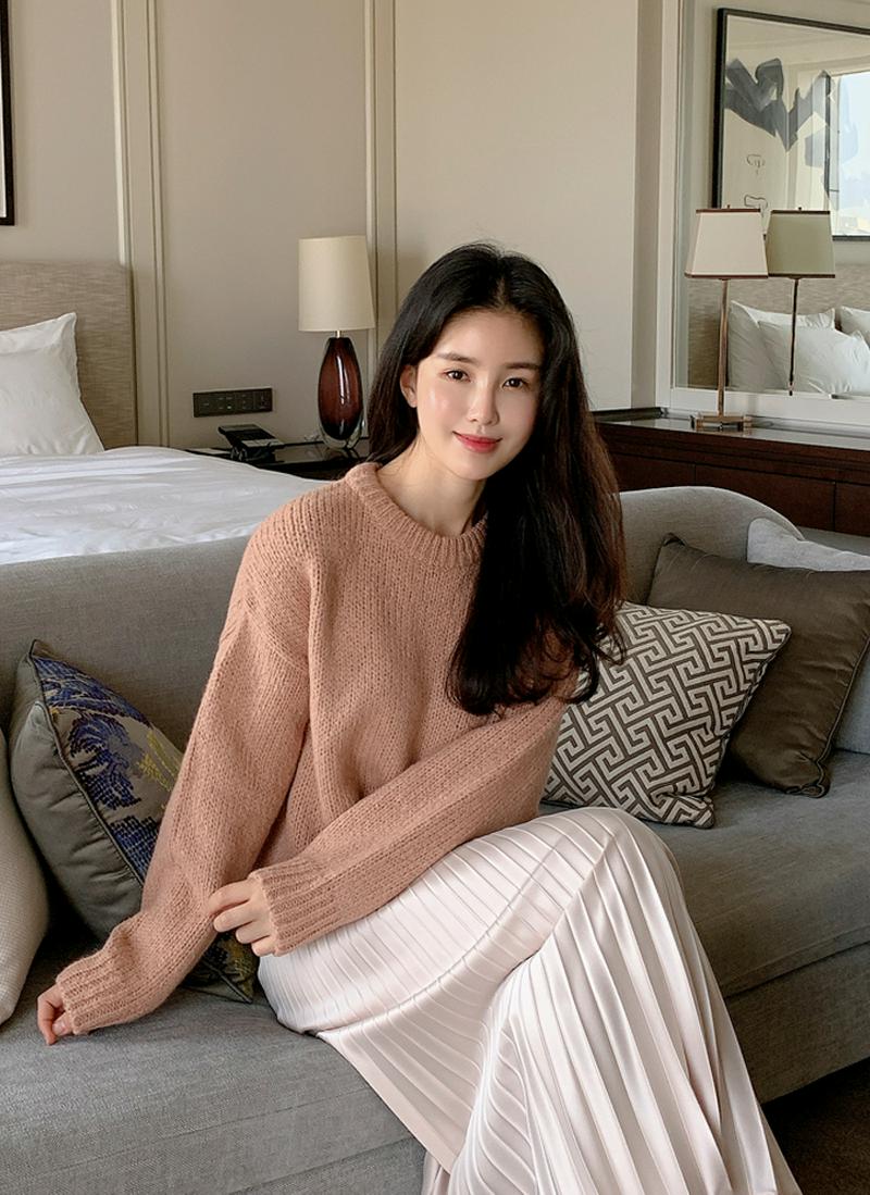 ウールアルパカ混紡ニット