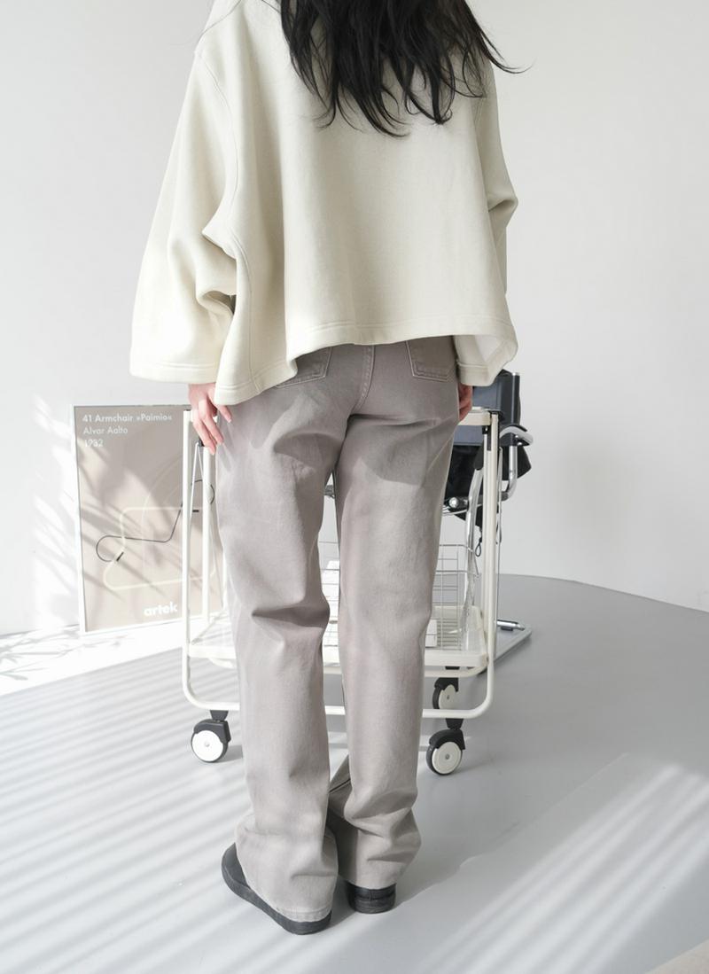 ウォッシュドロングストレートパンツ