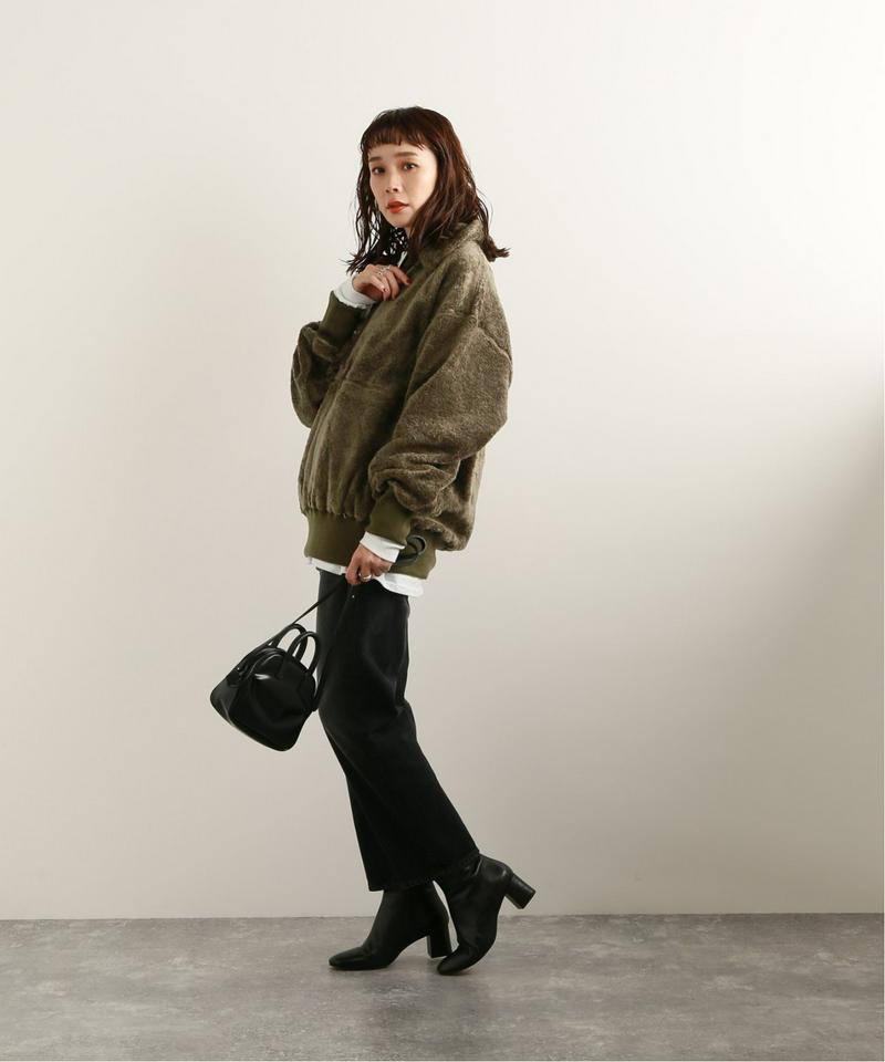 【MAISON CHANTOISE/メゾン・シャントワーズ】HALF ZIP-UP TOP:カットソー