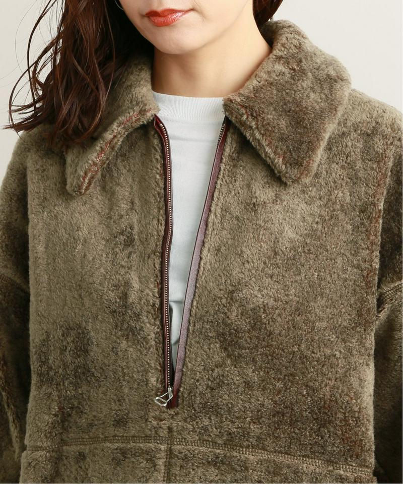【MAISON CHANTOISE/メゾン・シャントワーズ】HALF ZIP-UP TOP:カットソー