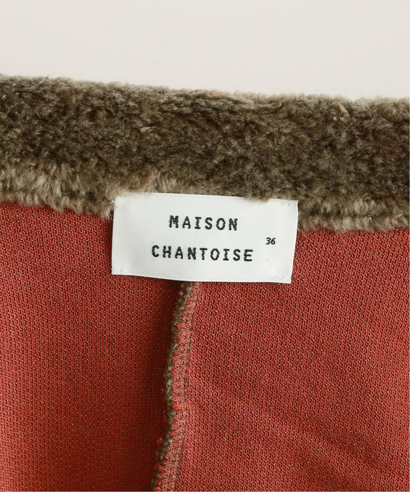【MAISON CHANTOISE/メゾン・シャントワーズ】HALF ZIP-UP TOP:カットソー