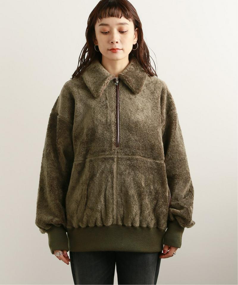 【MAISON CHANTOISE/メゾン・シャントワーズ】HALF ZIP-UP TOP:カットソー