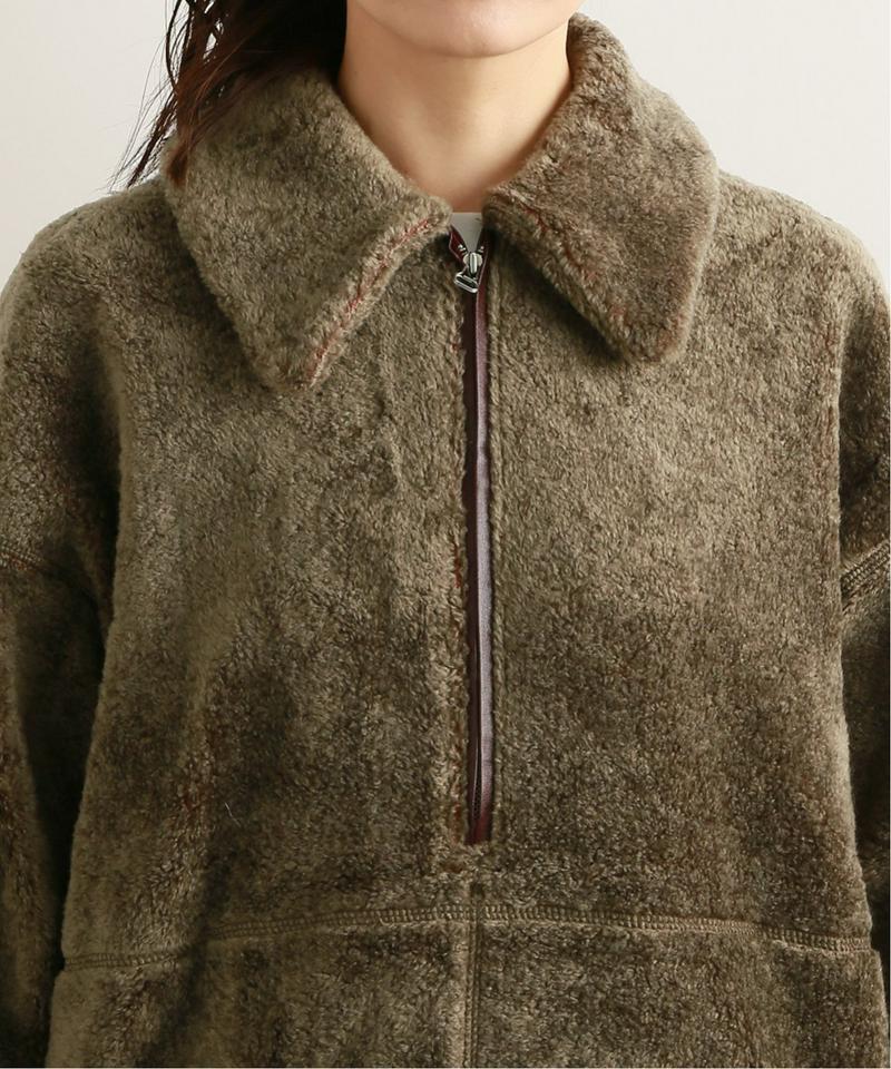 【MAISON CHANTOISE/メゾン・シャントワーズ】HALF ZIP-UP TOP:カットソー