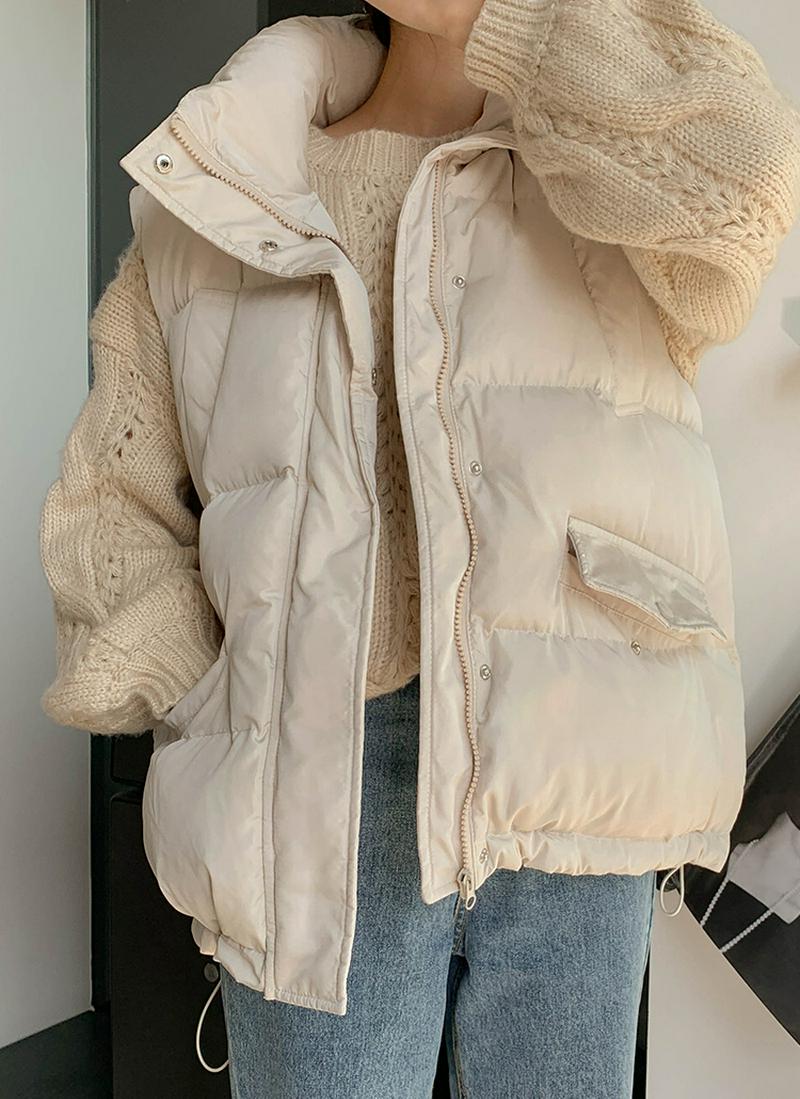 ハイネックダウンベストジャケット